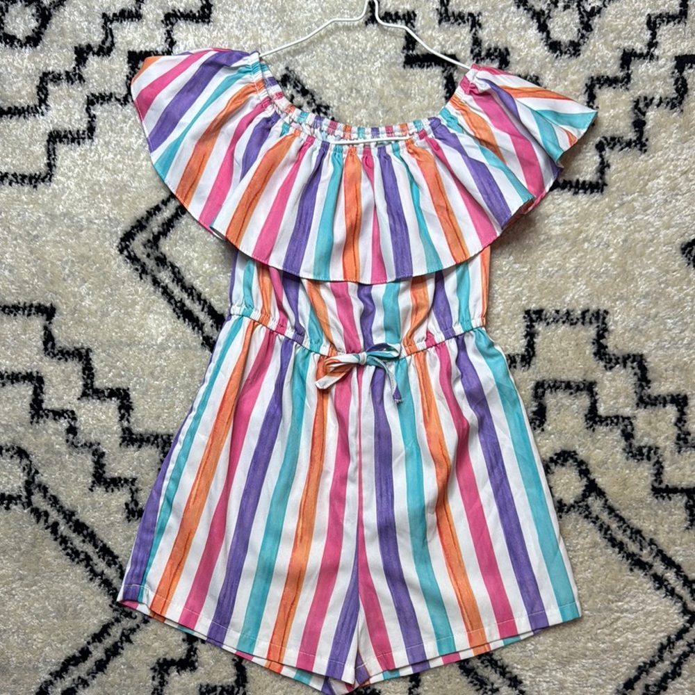 Colorful Striped Kids Romper